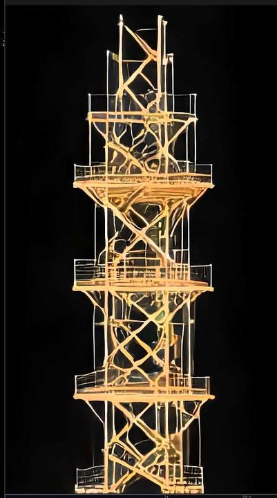 竹棚架 Bamboo